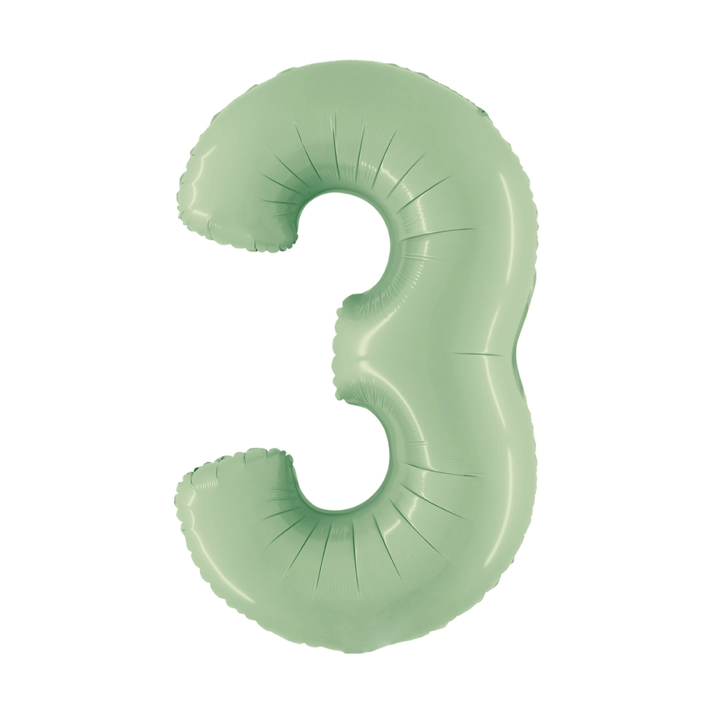 Ballongsiffra - Tre Satin Olive Green 100 cm