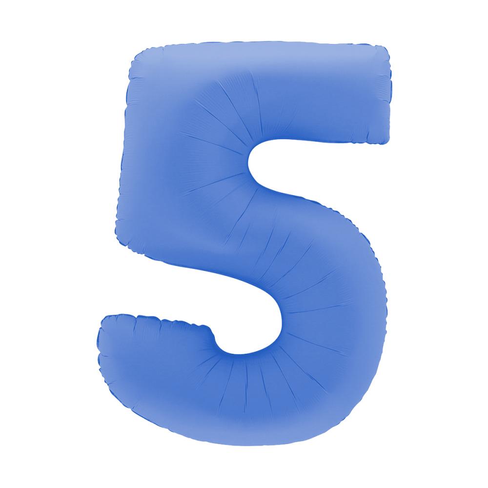 Ballongsiffra - Fem Lotus Blue 100 cm