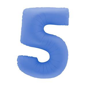 Ballongsiffra - Fem Lotus Blue 100 cm