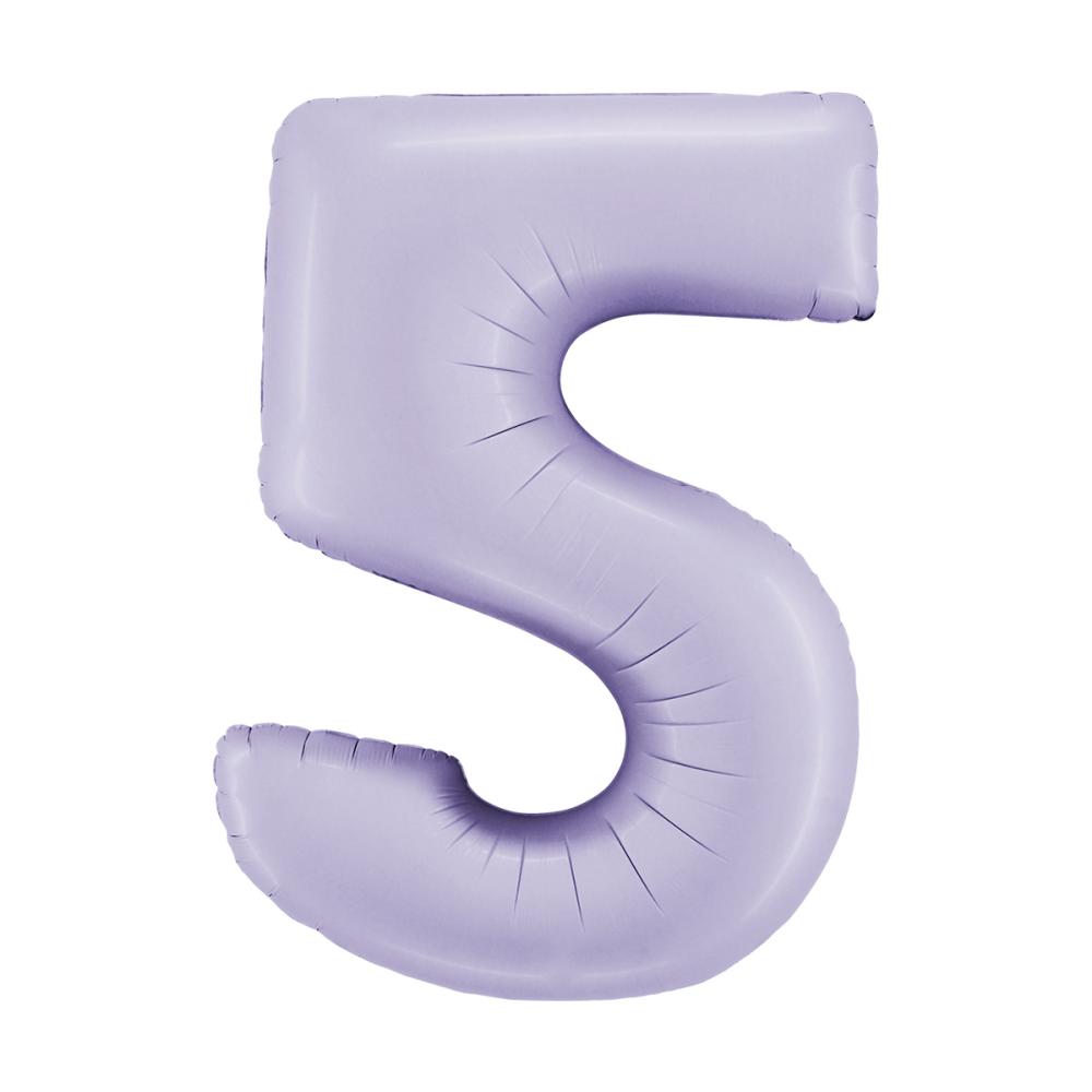Ballongsiffra - Fem Satin Lilac 100 cm