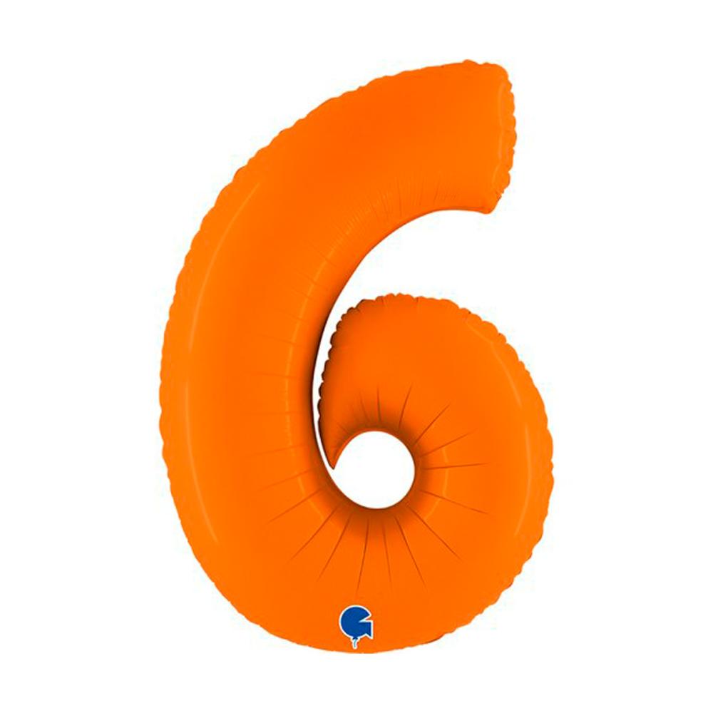 Ballongsiffra - Sex Matte Orange 100 cm
