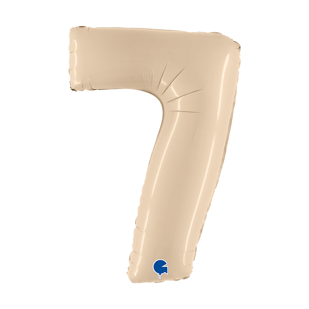 Ballongsiffra - Sju Satin Cream 100 cm