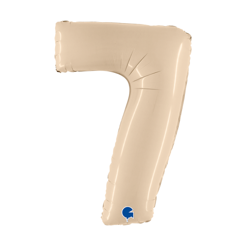 Ballongsiffra - Sju Satin Cream 100 cm