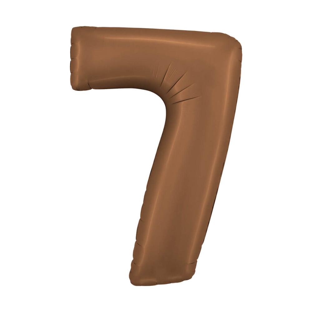 Ballongsiffra - Sju Satin Chocolate 100 cm