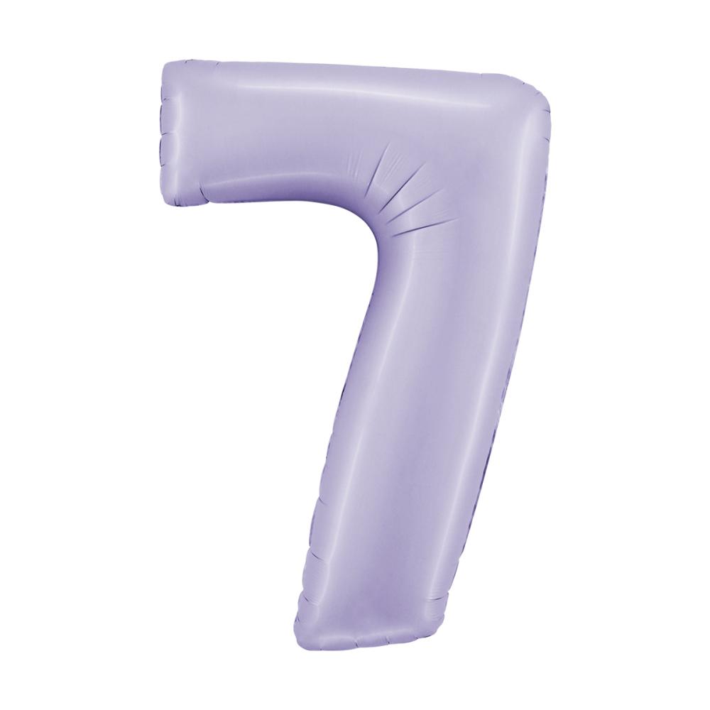 Ballongsiffra - Sju Satin Lilac 100 cm