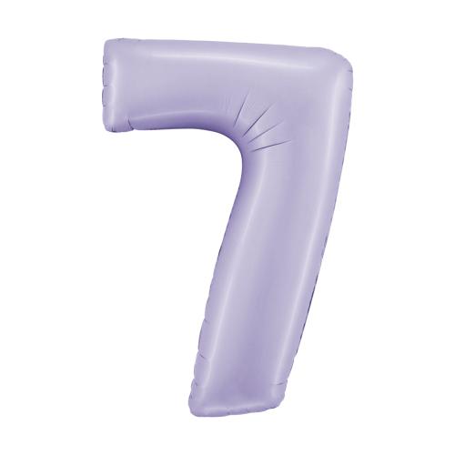 Ballongsiffra - Sju Satin Lilac 100 cm