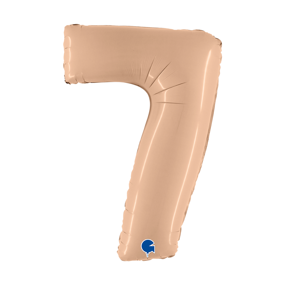 Ballongsiffra - Sju Satin Nude 100 cm