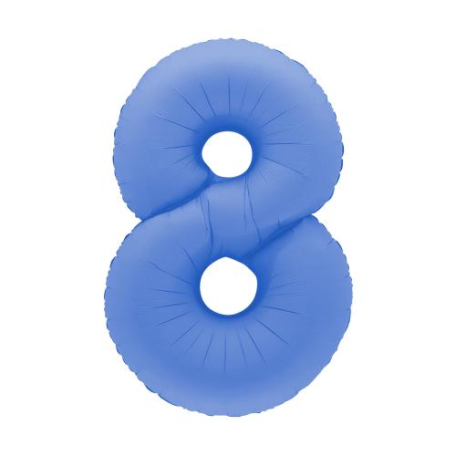 Ballongsiffra - Åtta Lotus Blue 100 cm