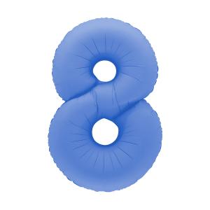 Ballongsiffra - Åtta Lotus Blue 100 cm
