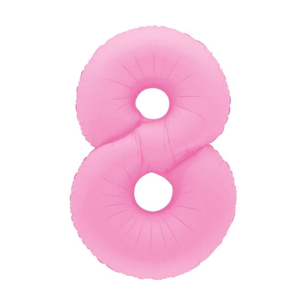 Ballongsiffra - Åtta Sakura Pink 100 cm