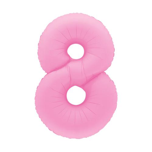 Ballongsiffra - Åtta Sakura Pink 100 cm