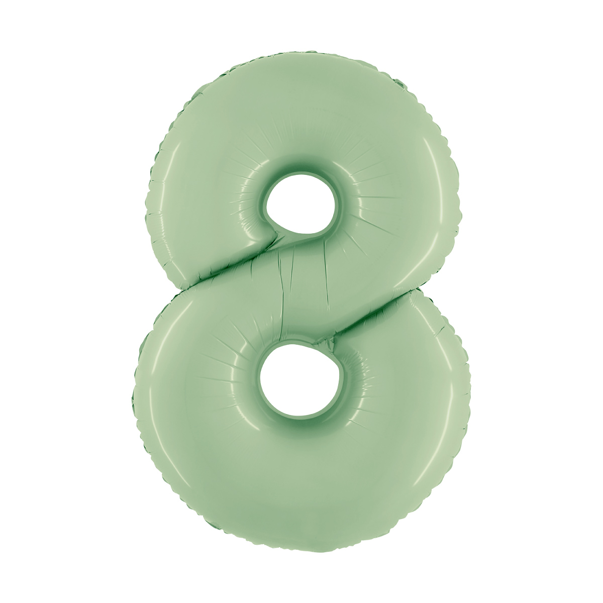 Ballongsiffra - Åtta Satin Olive Green 100 cm