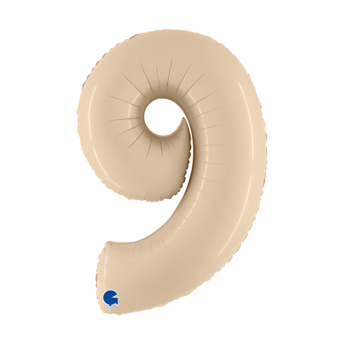 Ballongsiffra - Nio Satin Cream 100 cm