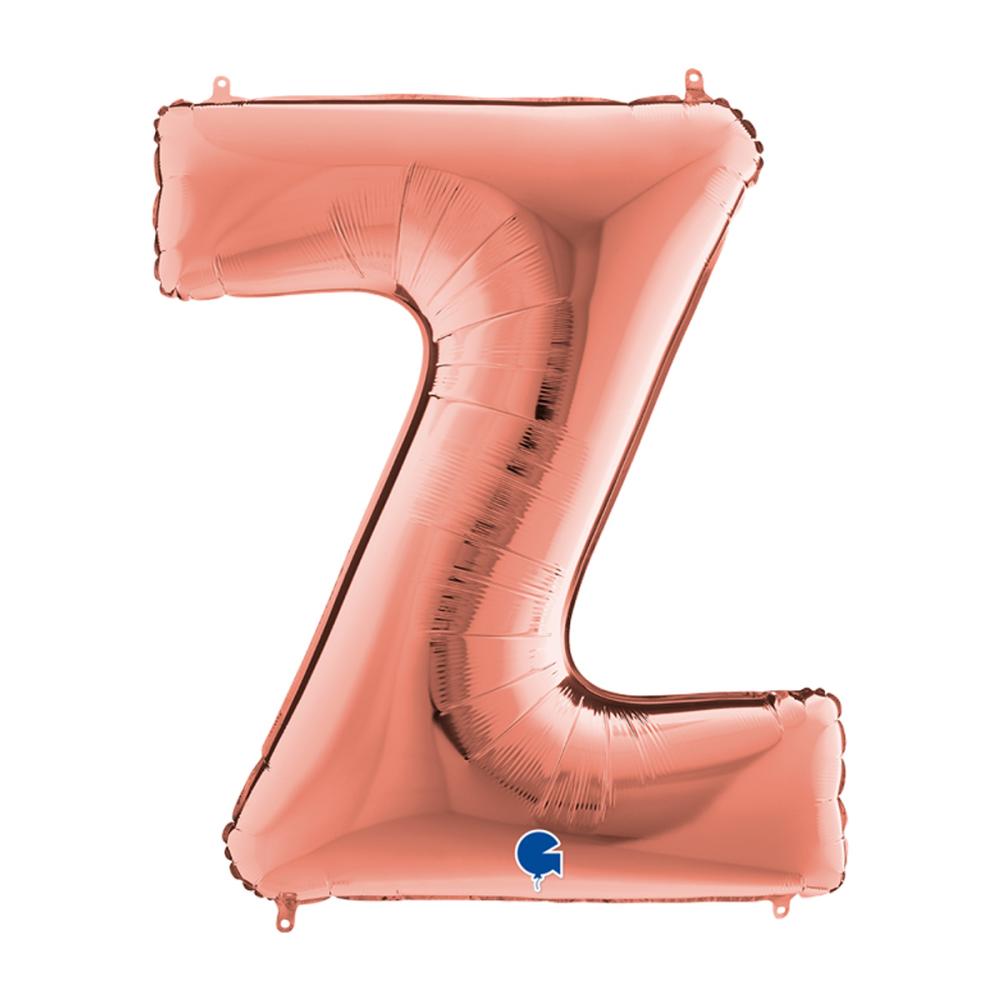 Bokstavsballong - Z Rose Gold 100 cm