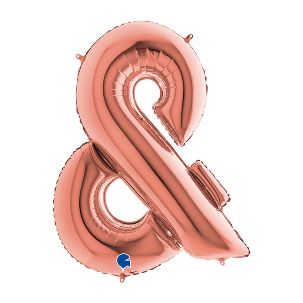 Ballongtecken - & Rose Gold 100 cm