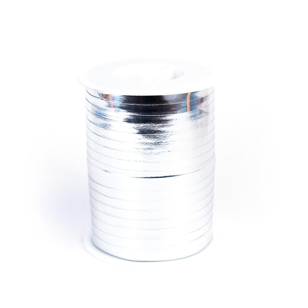 Ballongsnöre - Metallic Silver 500m * 4,8 mm