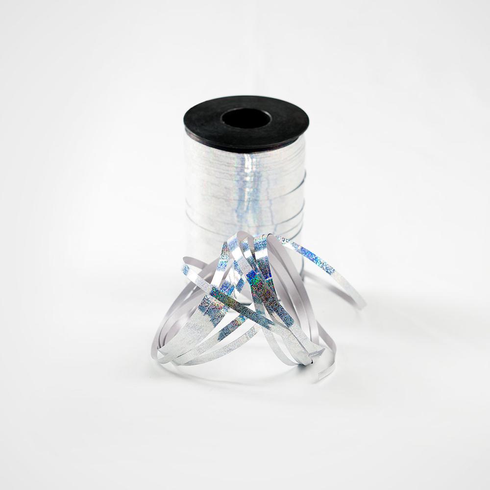 Ballongsnöre - Glitter Silver 500 m * 4,8 mm