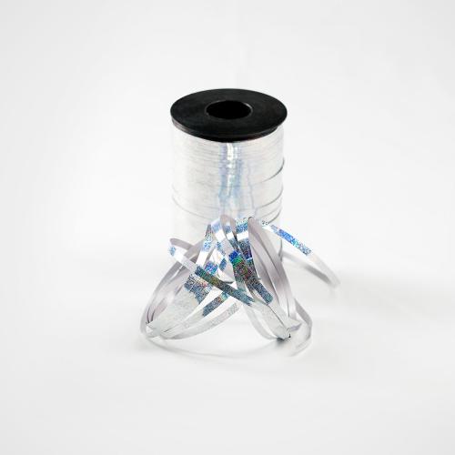 Ballongsnöre - Glitter Silver 500 m * 4,8 mm