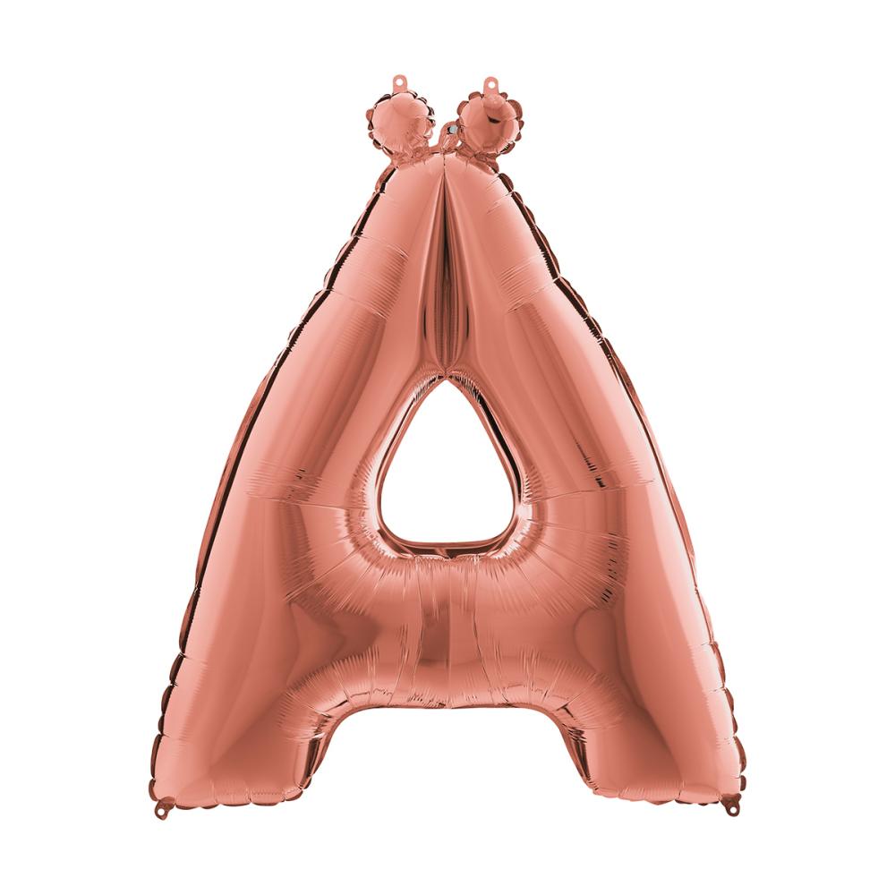 Bokstavsballong - Ä Rose Gold 100 cm