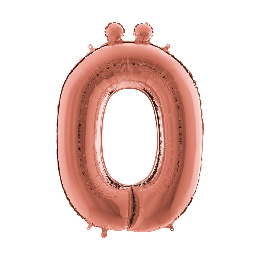 Bokstavsballong - Ö Rose Gold 100 cm