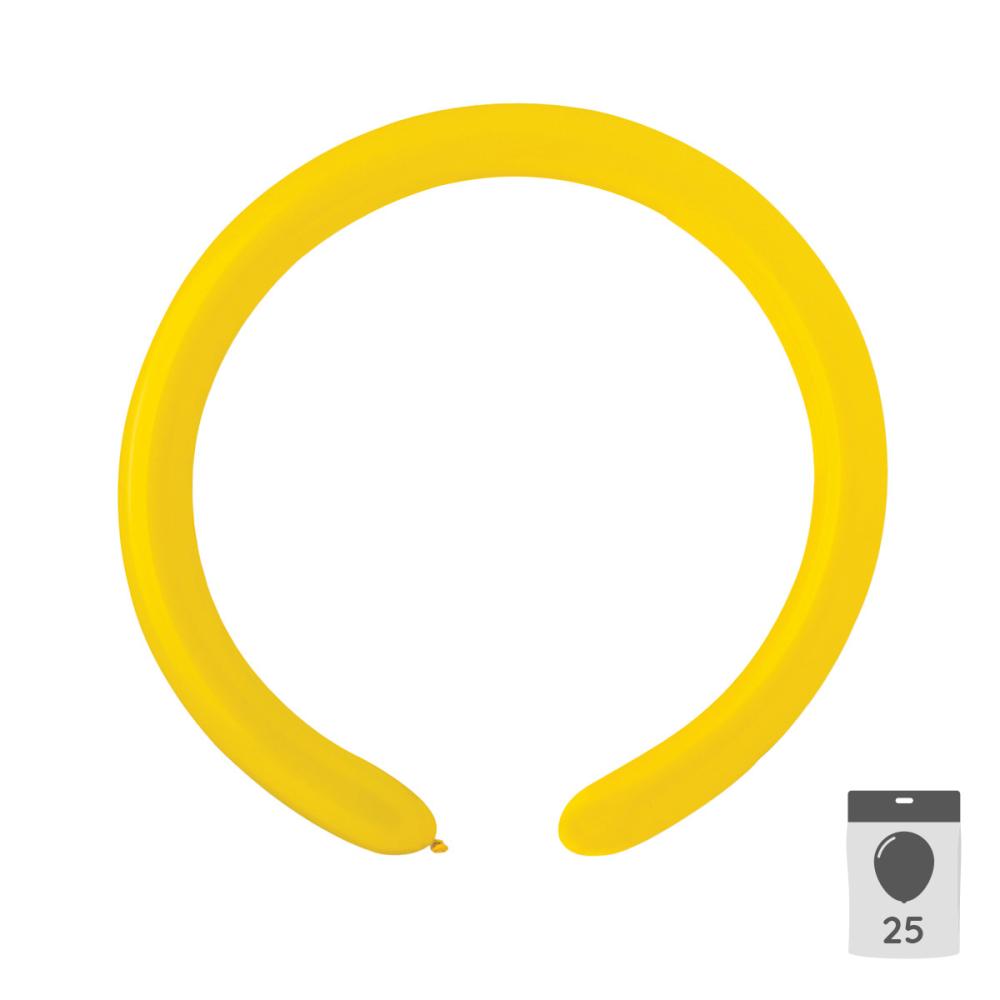 Modellballonger 260 - Gula 25-pack