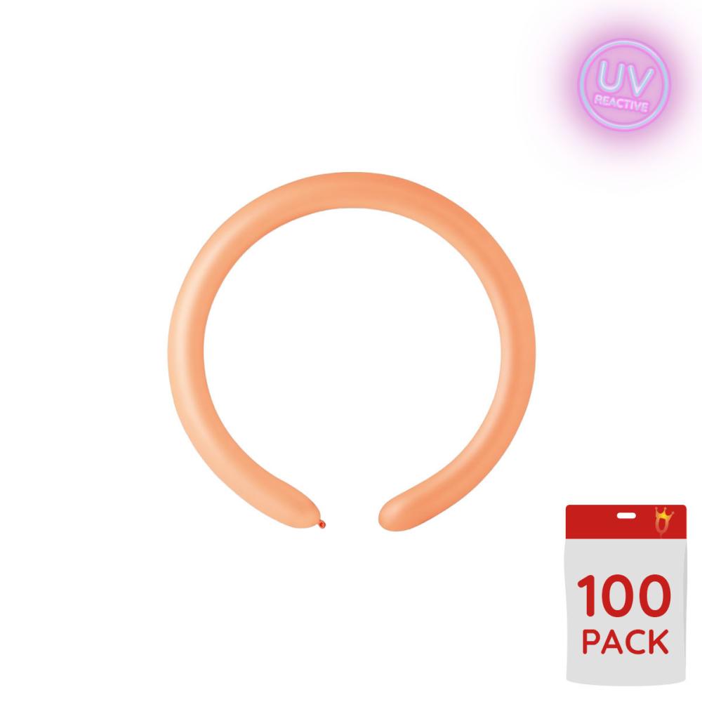 Modellballonger - Neon Orange Glow  260 100-pack