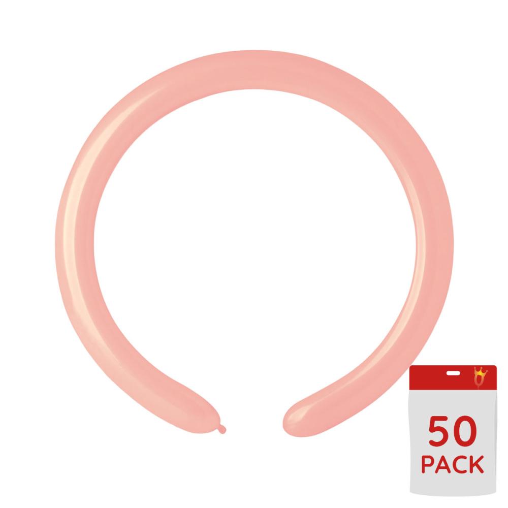 Modellballonger 260 - Babyrosa 50-pack