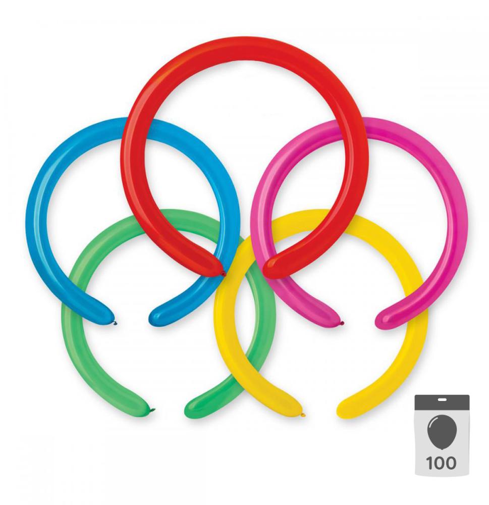 Modelling Balloons 260 - Blandade standardfärger 100-pack