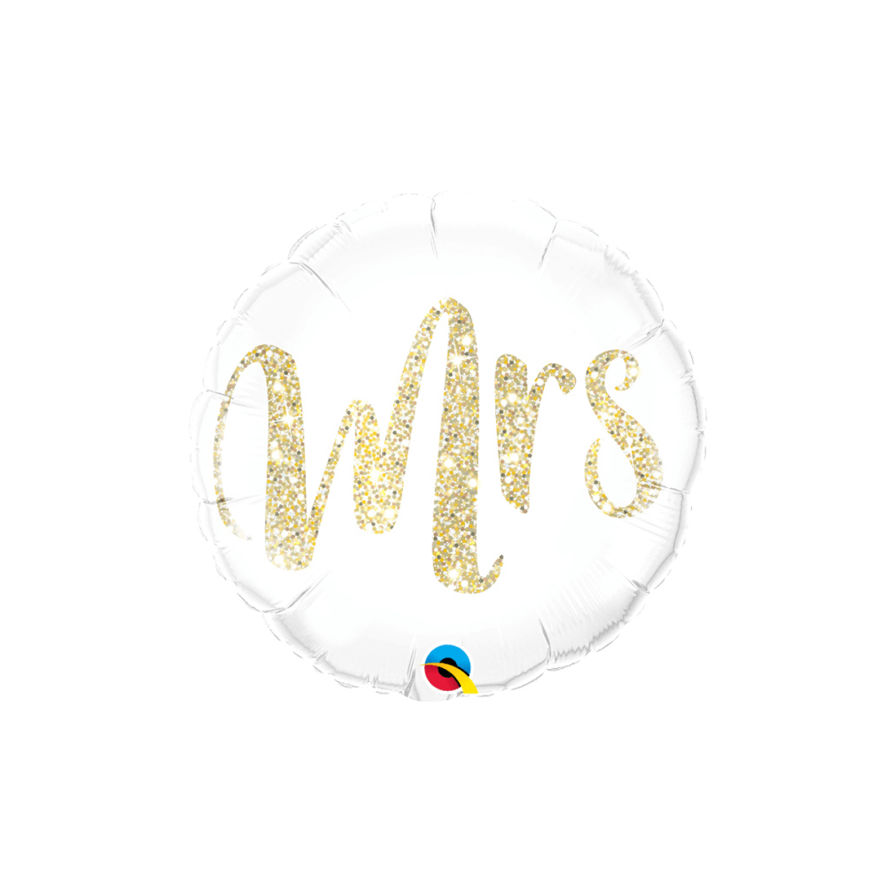 Folieballong - MRS. Glitter Gold 45 cm