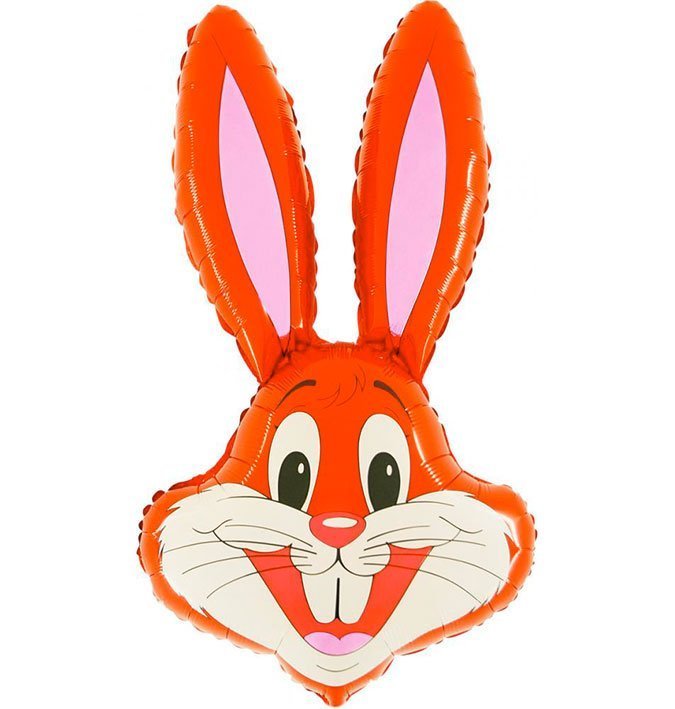 Folieballong Mini - Kanin Röd 35 cm