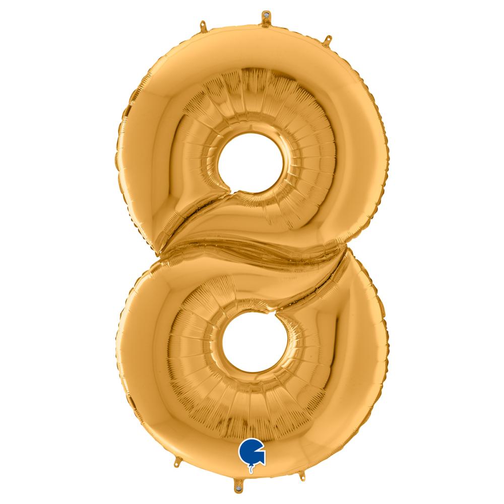 Ballongsiffra Gigant - Åtta Guld 164 cm