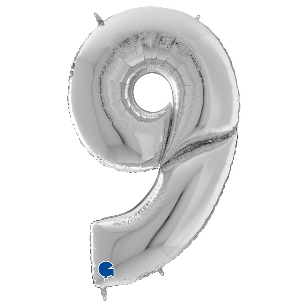 Ballongsiffra Gigant - Nio Silver 164 cm