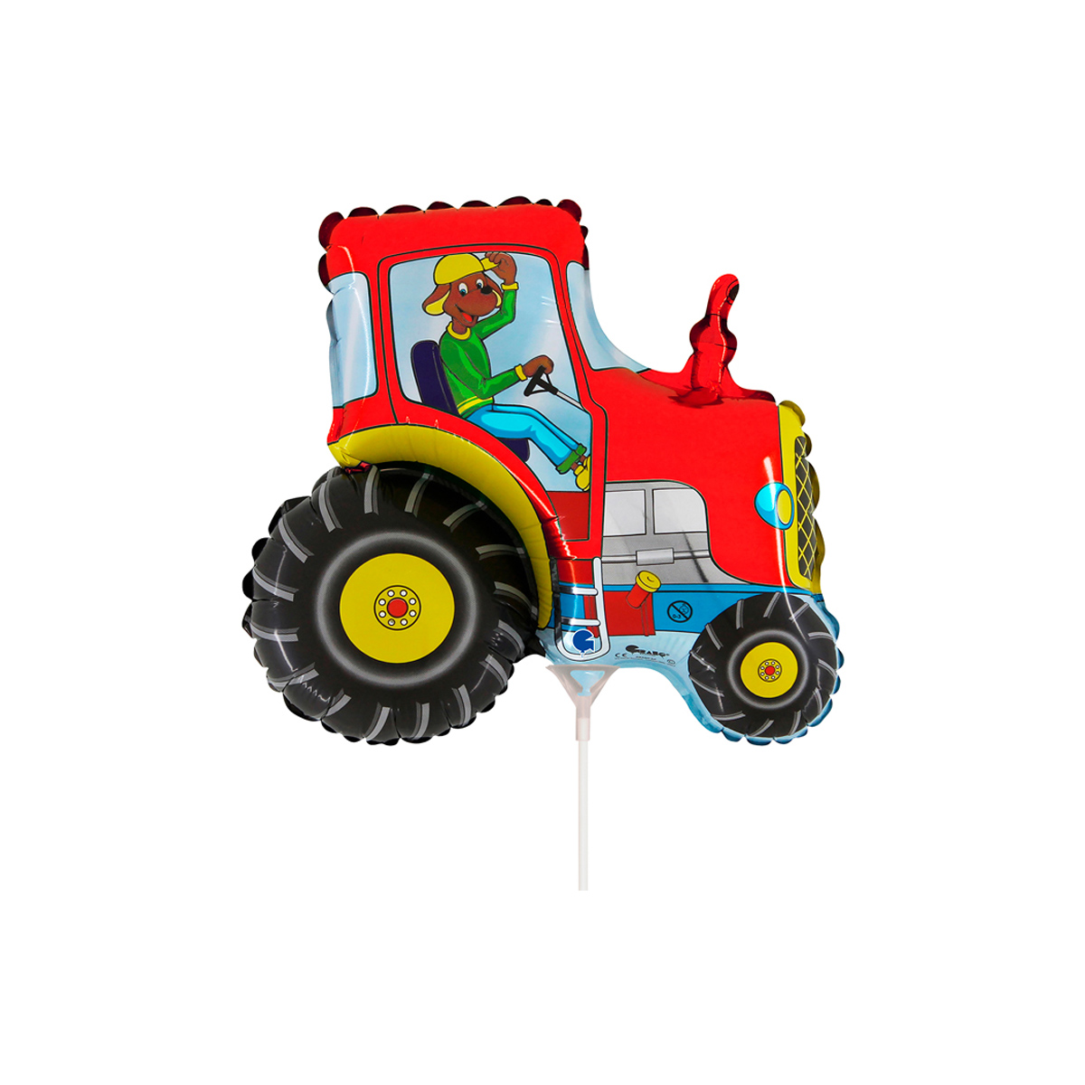 Folieballong Mini - Tractor Red mini