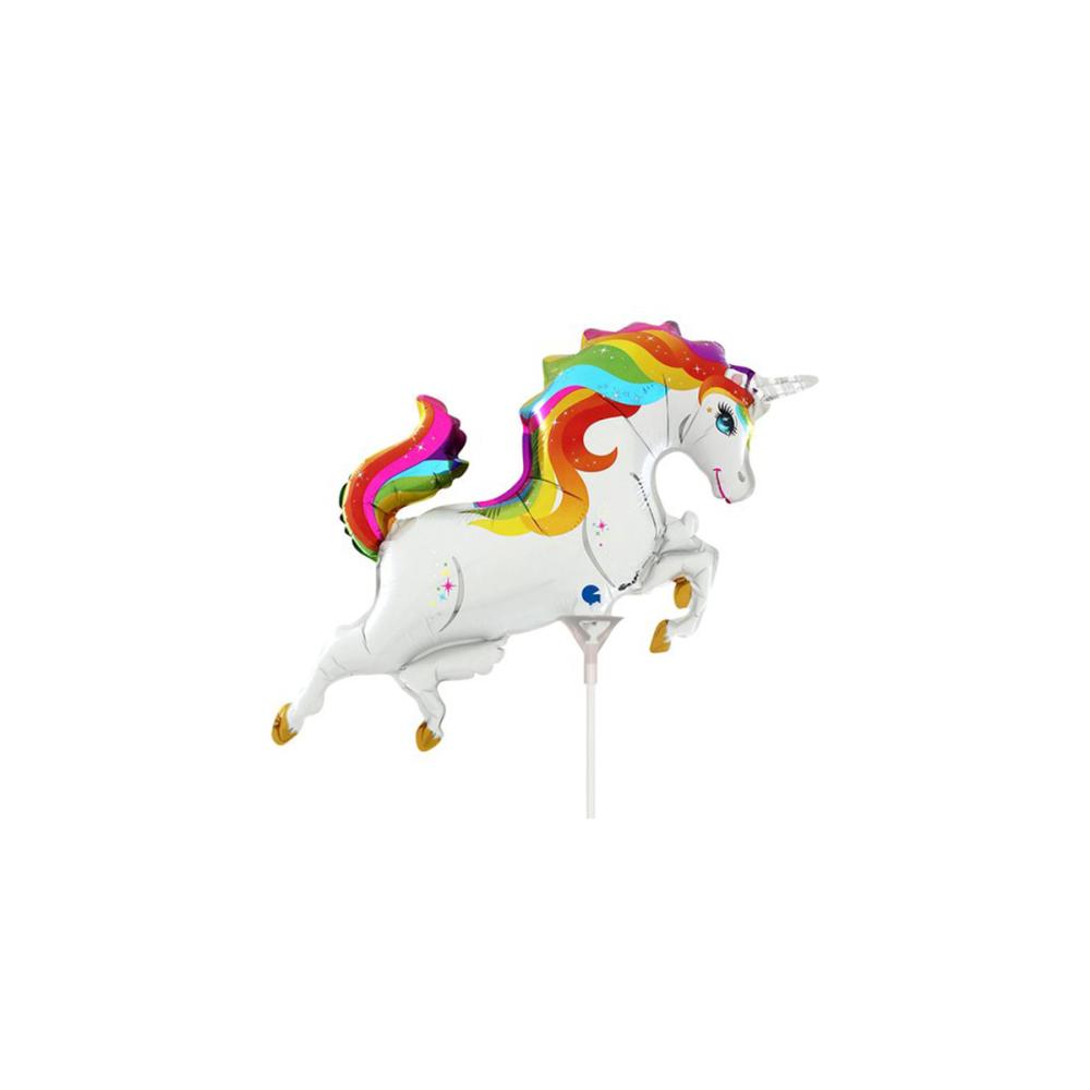 Folieballong Mini - Rainbow Unicorn Body mini