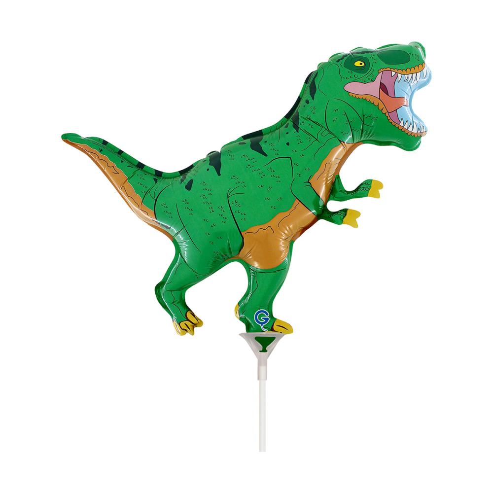 Folieballong Mini - Dino T-Rex Green 35 cm