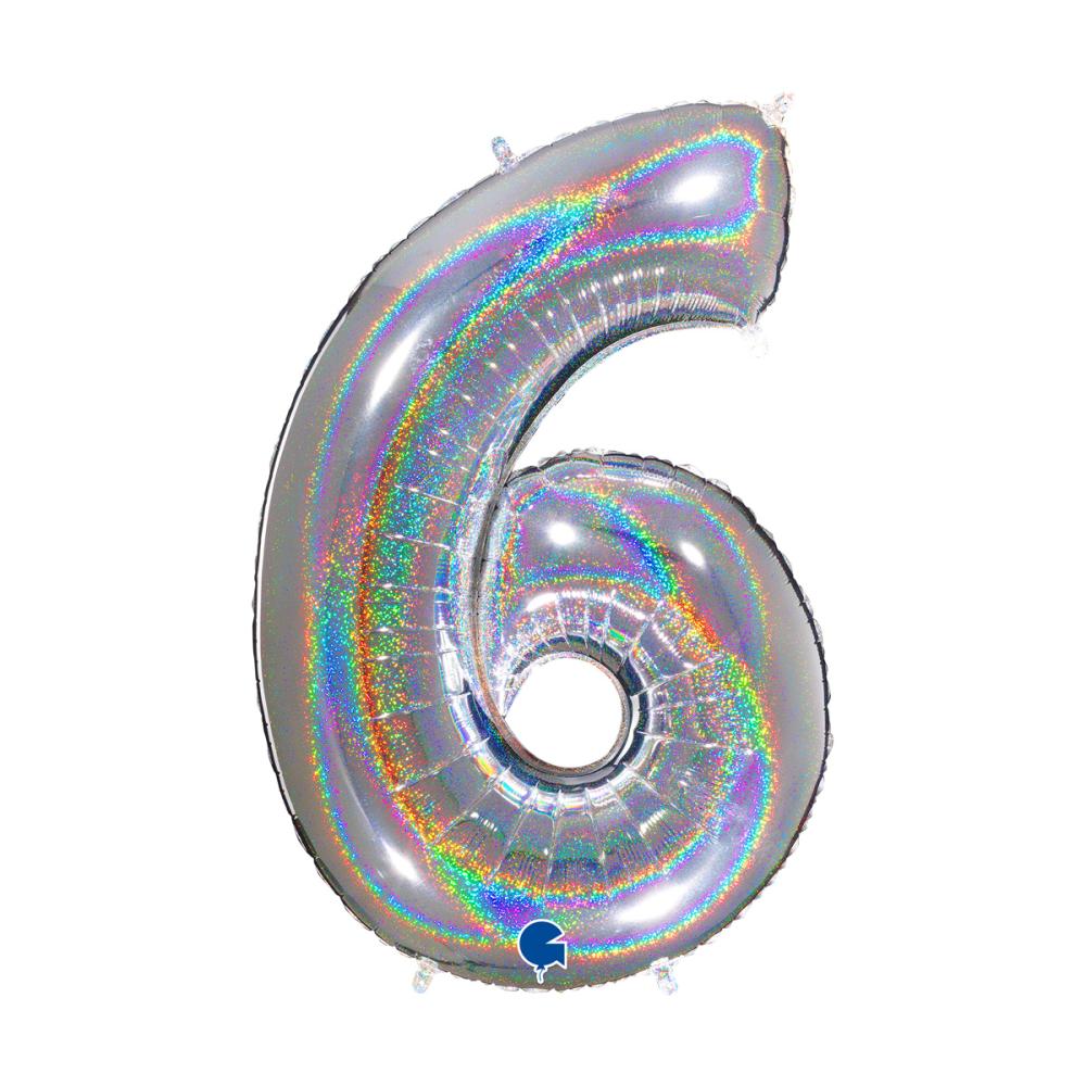 Ballongsiffra - Sex Glitter Silver 100 cm