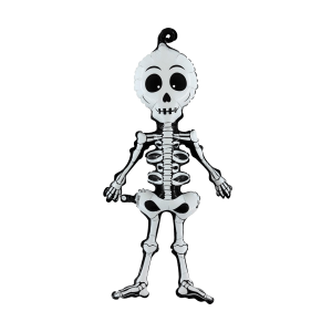 Folieballong - Linky Scary Skeleton 74 cm