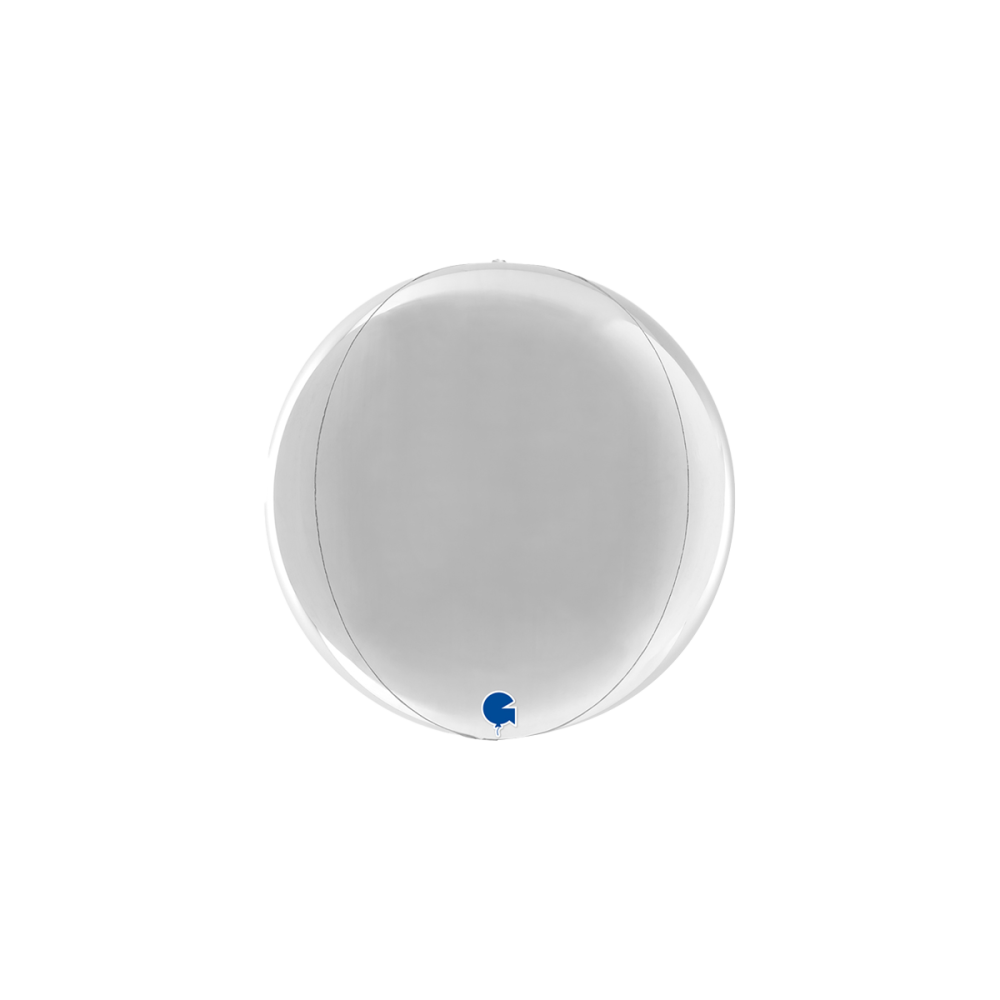 Folieballong - Globe Silver 29 cm