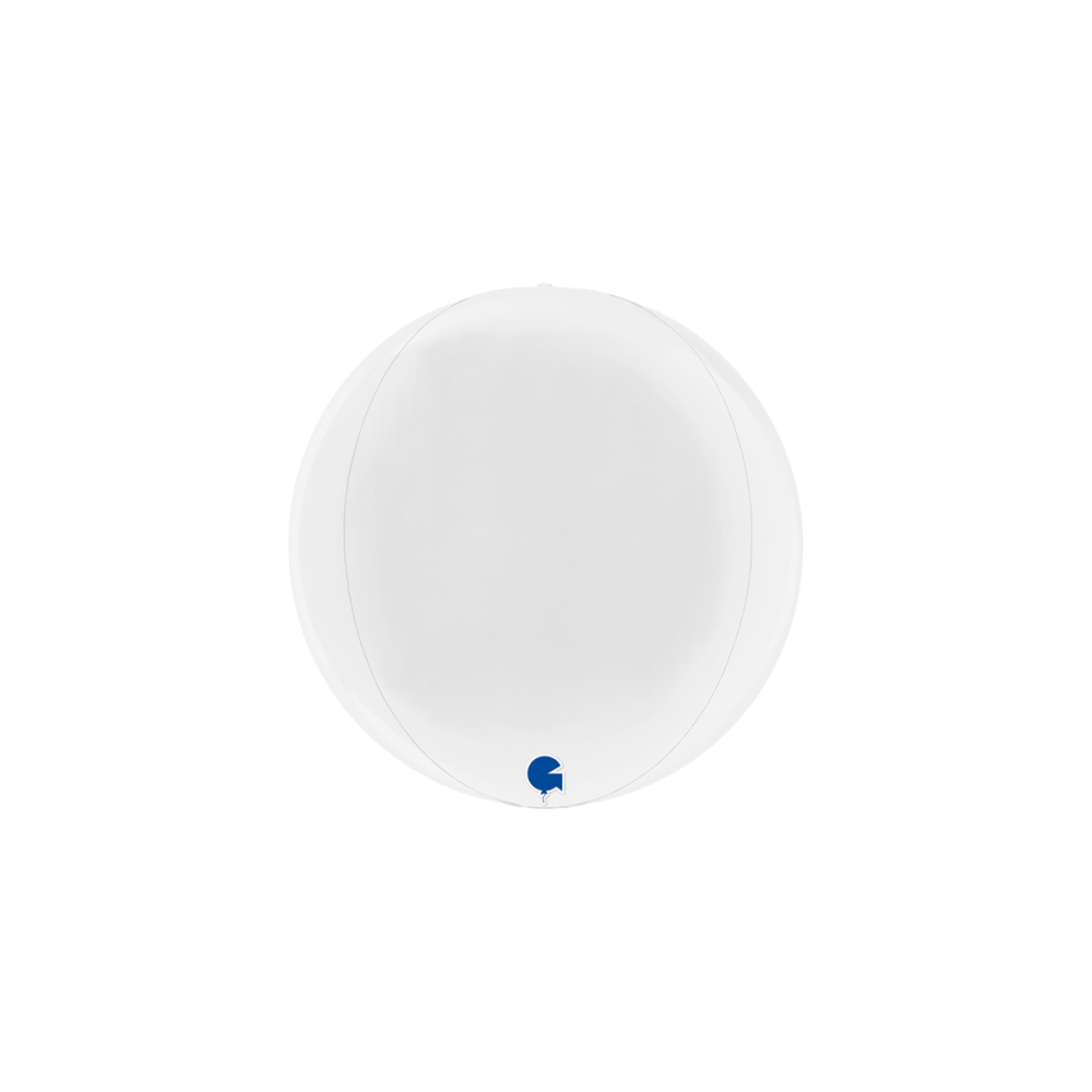 Folieballong - Globe White 29 cm