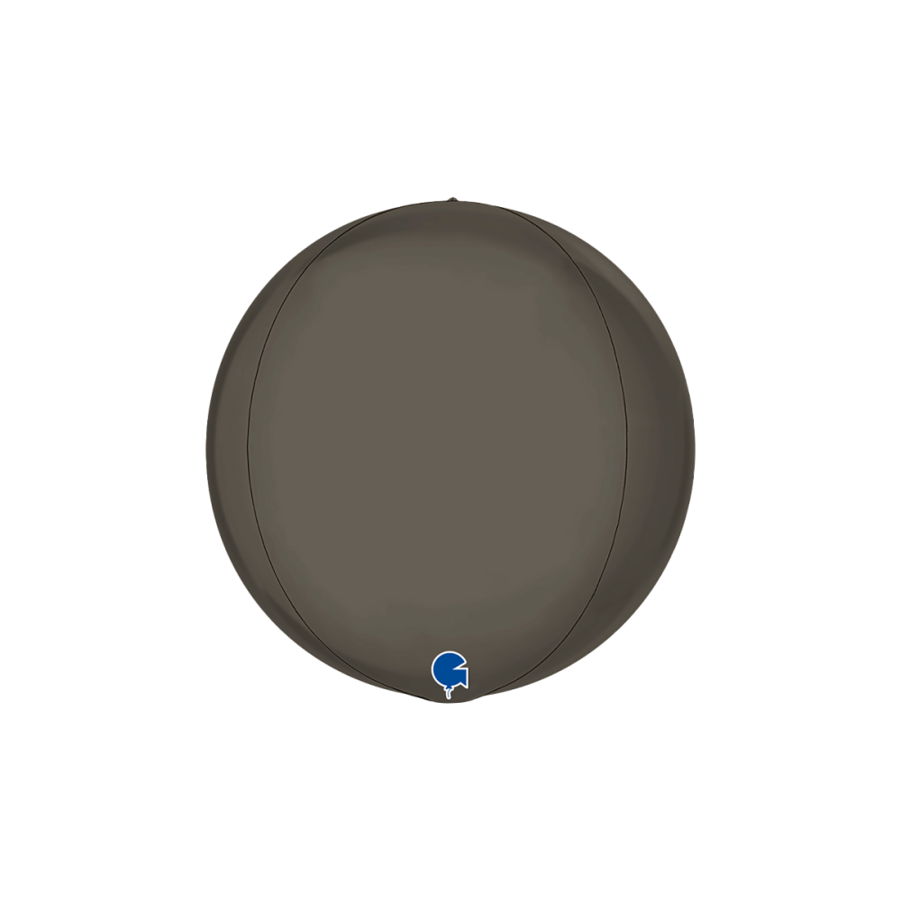 Folieballong - Globe Platinum Grey 38 cm