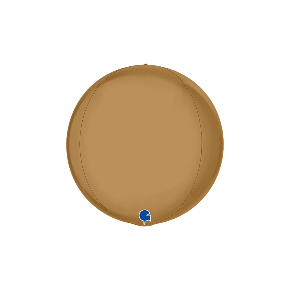 Folieballong - Globe Platinum Champagne 38 cm