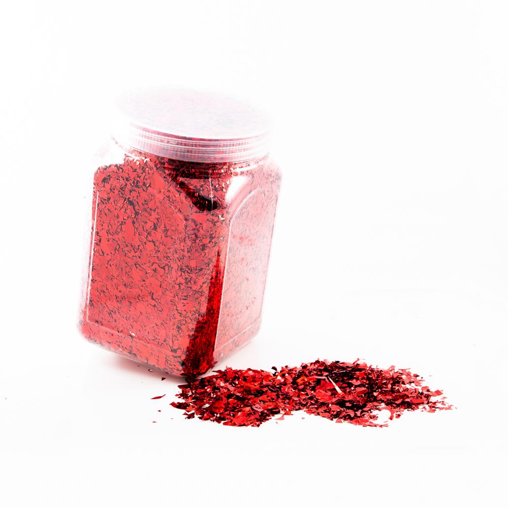 Ballongkonfetti - Flitter Rött 0,5 kg