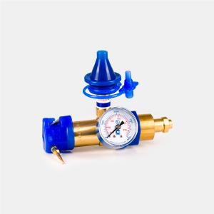 Munstycke med manometer och Soft-Touch Push Valve