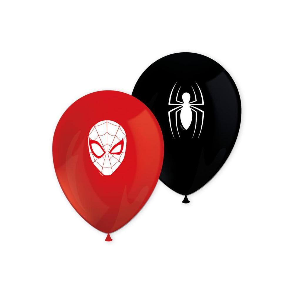 Latexballonger - Spiderman World Of Webs 8-pack
