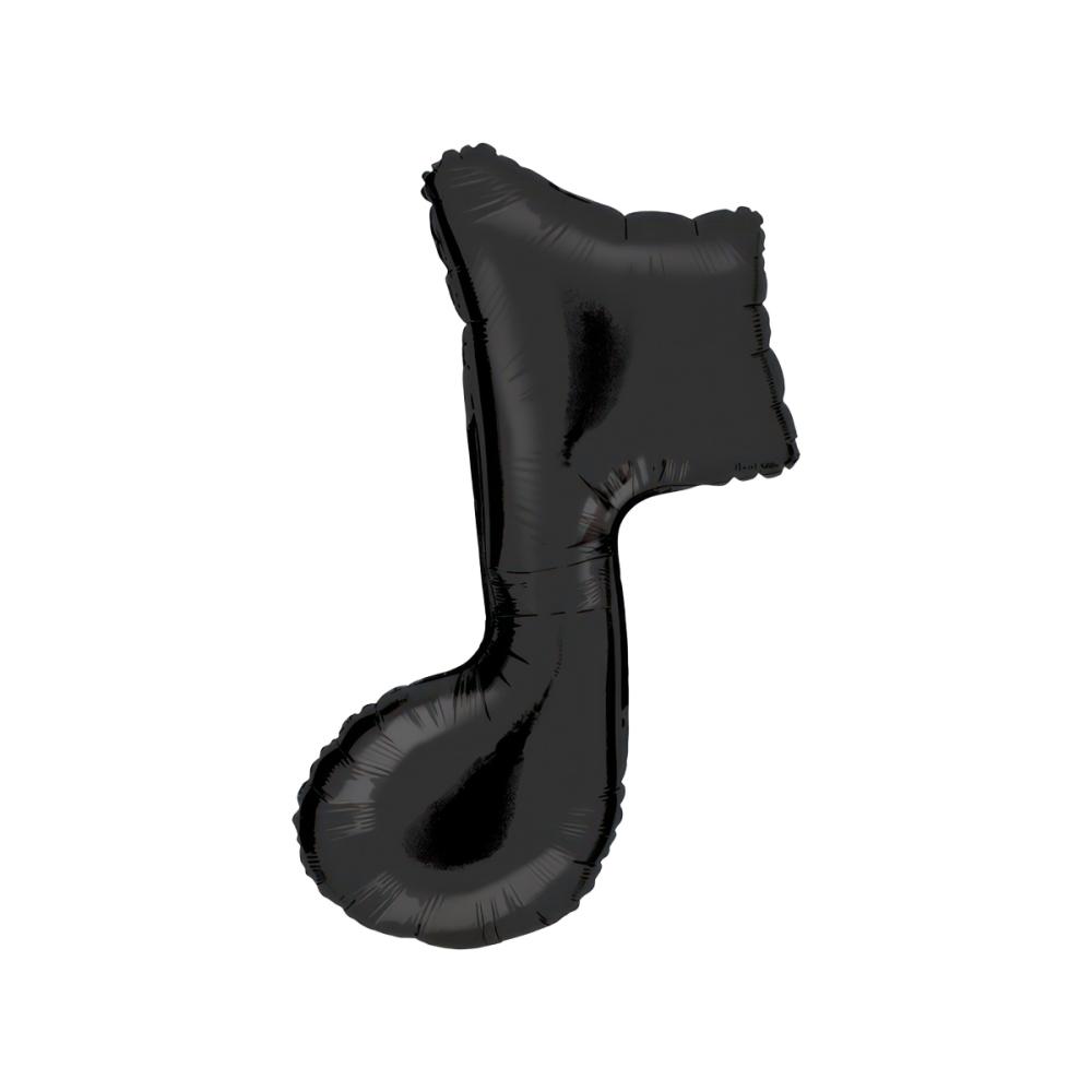 Folieballong - Music Note Single - Black