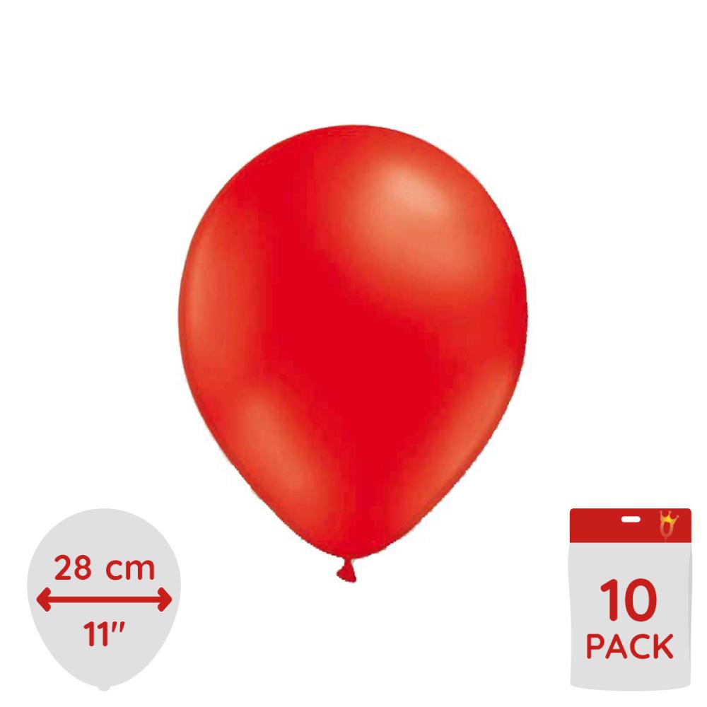 Latexballonger - Röda 10-pack
