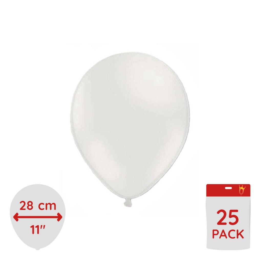 Latexballonger - Vita 25-pack