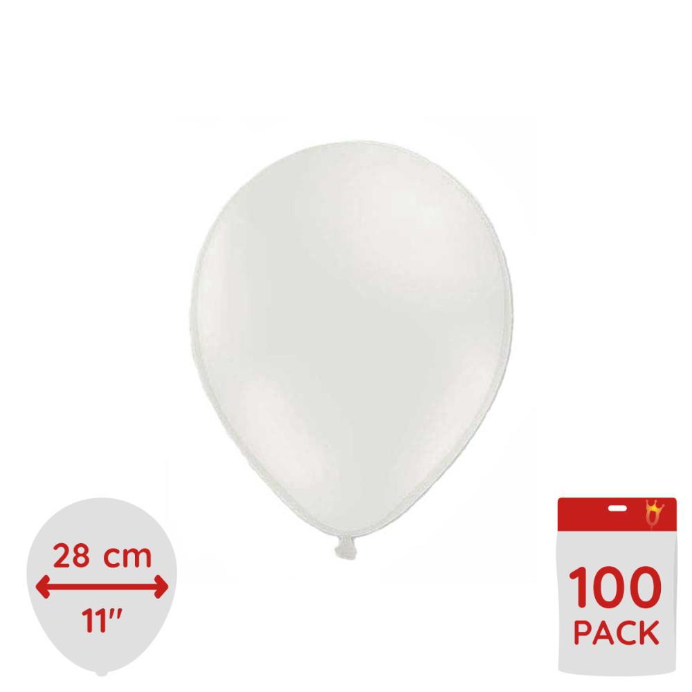 Latexballonger - Vita 100-pack