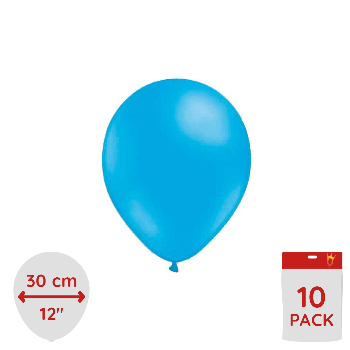 Latexballonger - Ljusblå 10-pack