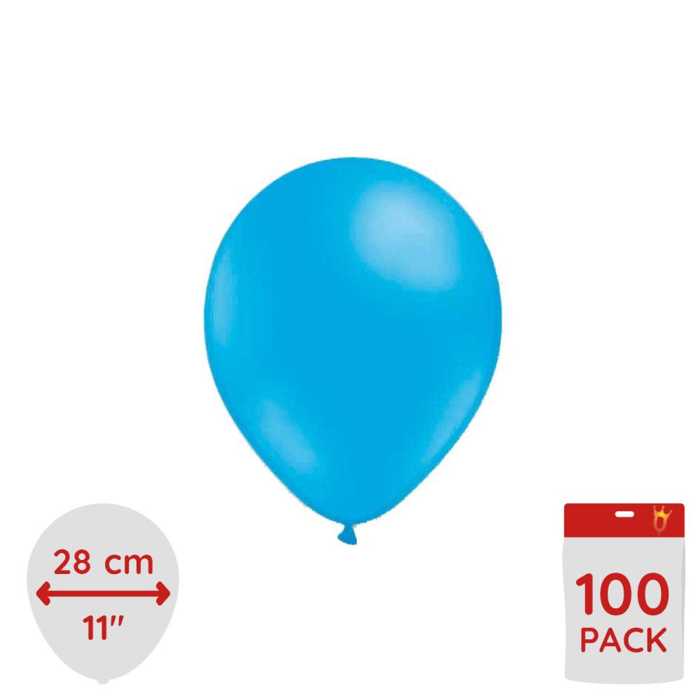 Latexballonger - Ljusblå 100-pack